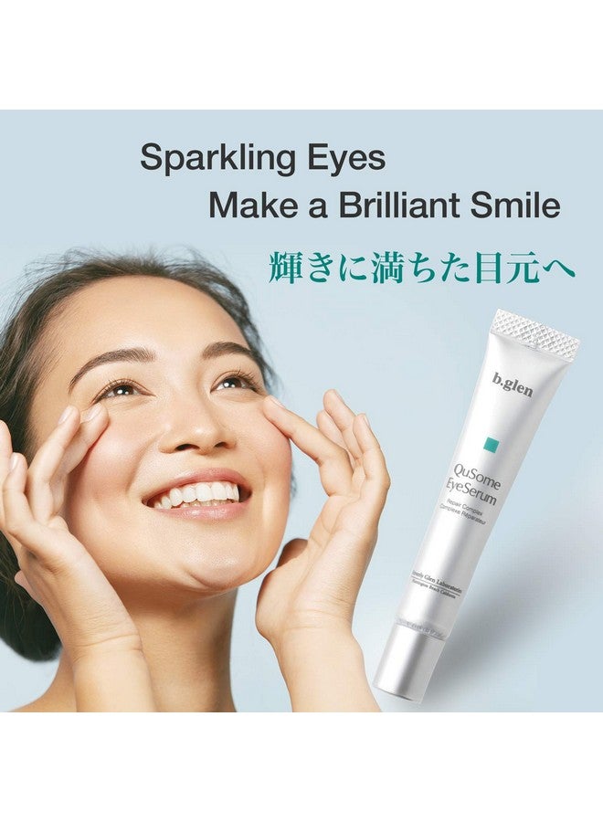 b.glen Qusome Eye Serum (12G/0.42Oz.) Smooths Fine Wrinkles And Dry Skin Around The Eye Area. Moist Yet Stretchy Textured With A Slightly Pink Hue From The Materra Powder. - Image 2