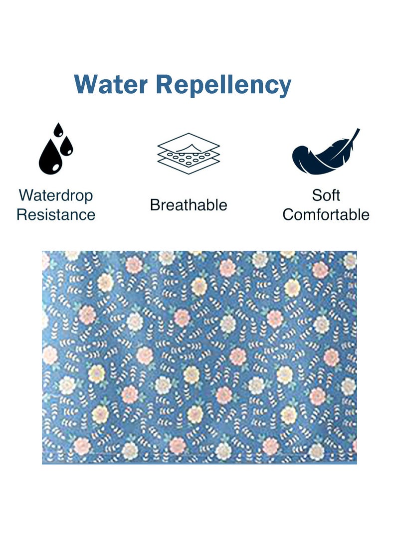Womens Aprons,Floral Aprons with Pocket Waterproof Adjustable Cooking Aprons for Kitchen Gardening and Salon - Image 3