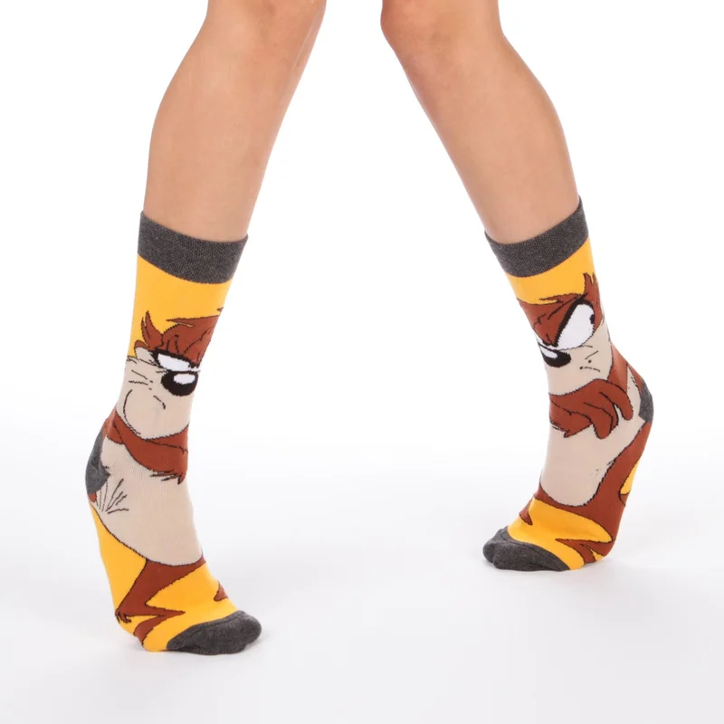 Esinti Men's Socks Women's Socks Long Colorful Patterned Socks Cheerful Socks 4 Pieces