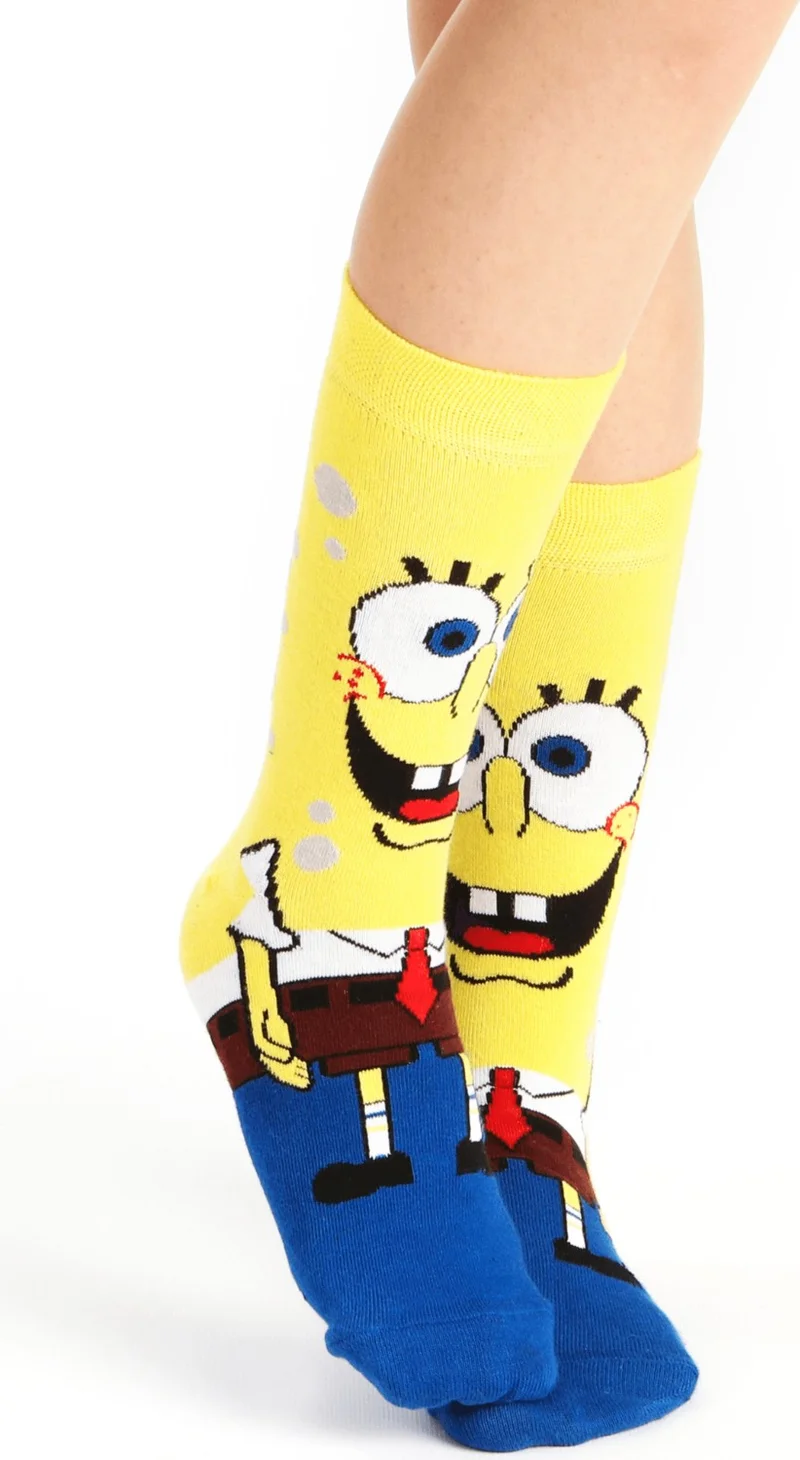 Esinti Men's Socks Women's Socks Long Colorful Patterned Socks Cheerful Socks 4 Pieces