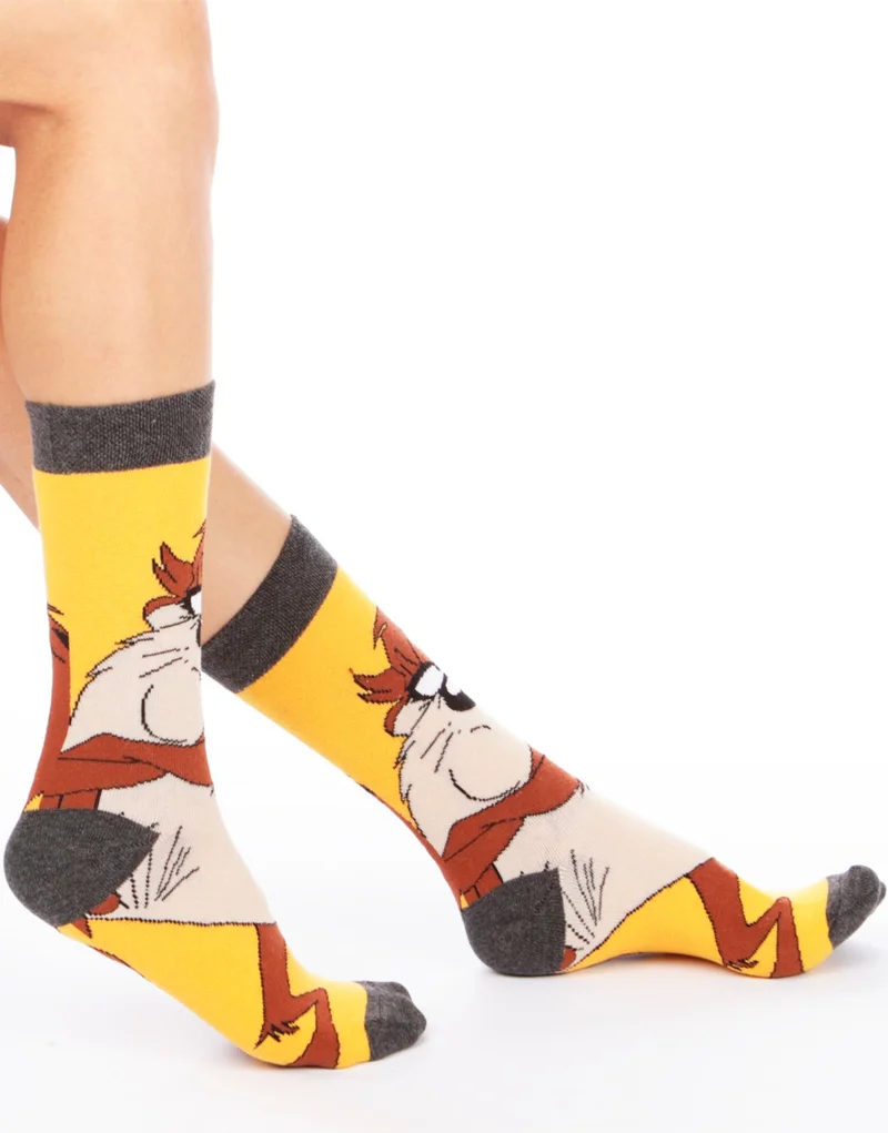 Esinti Men's Socks Women's Socks Long Colorful Patterned Socks Cheerful Socks 4 Pieces