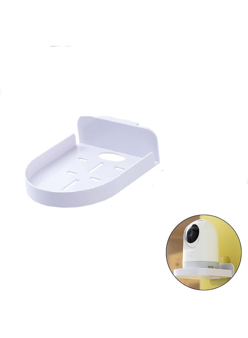 Adhesive Wall Mount Shelf for Security Cameras Floating Shelf No Drill Installation Space - Image 1