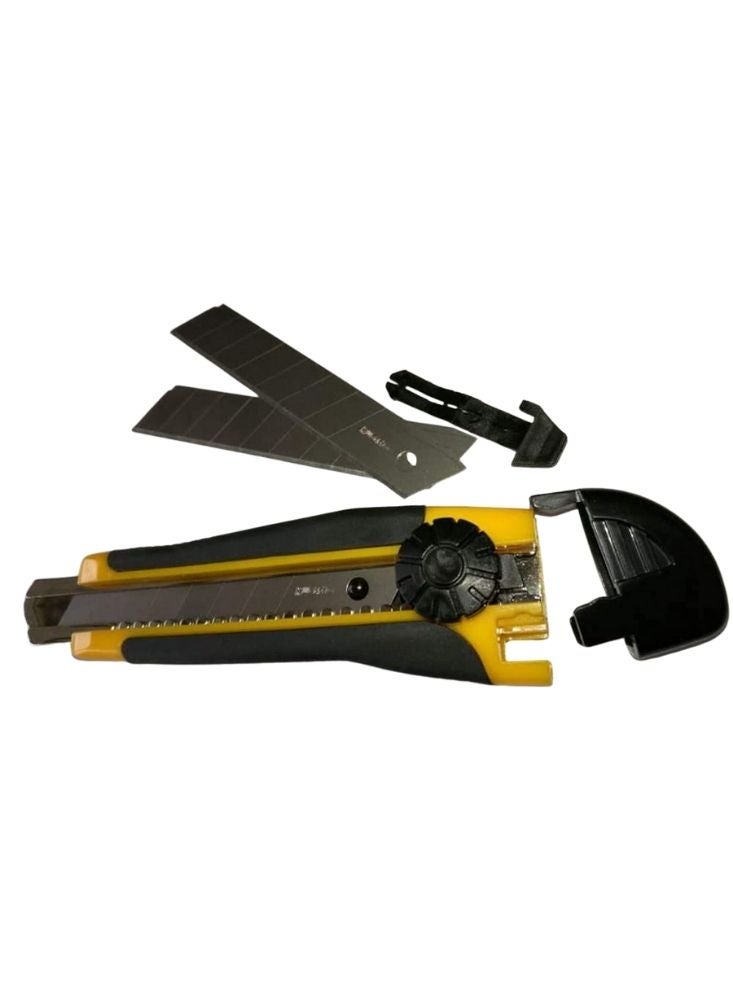 بريميم سكين تقطيع متعدد الاستخدامات شديد التحمل - شفرة قابلة للسحب من الفولاذ المقاوم للصدأ مع قفل أمان للقطع الدقيق - Image 2