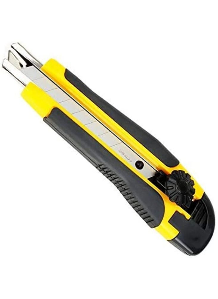 بريميم سكين تقطيع متعدد الاستخدامات شديد التحمل - شفرة قابلة للسحب من الفولاذ المقاوم للصدأ مع قفل أمان للقطع الدقيق - Image 1