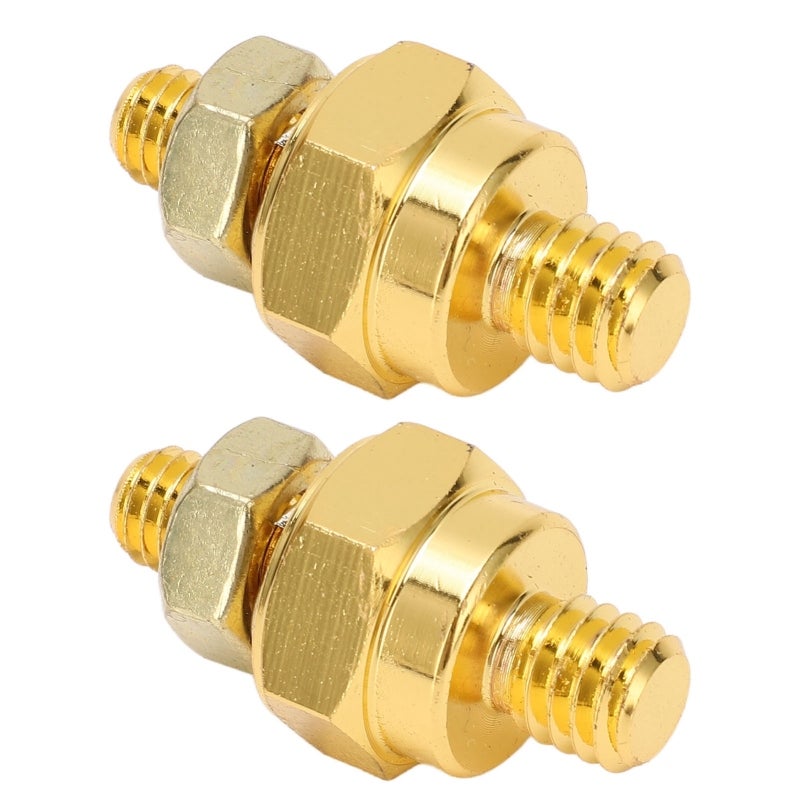 Side Post Battery Terminal Adapters 2-Pack Solid Brass 5/16in Stud - Converts Side Terminal to Top Post Charging System Hardware for Cars Trucks RVs - Image 4