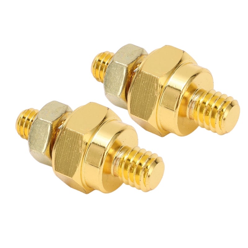 Side Post Battery Terminal Adapters 2-Pack Solid Brass 5/16in Stud - Converts Side Terminal to Top Post Charging System Hardware for Cars Trucks RVs - Image 5