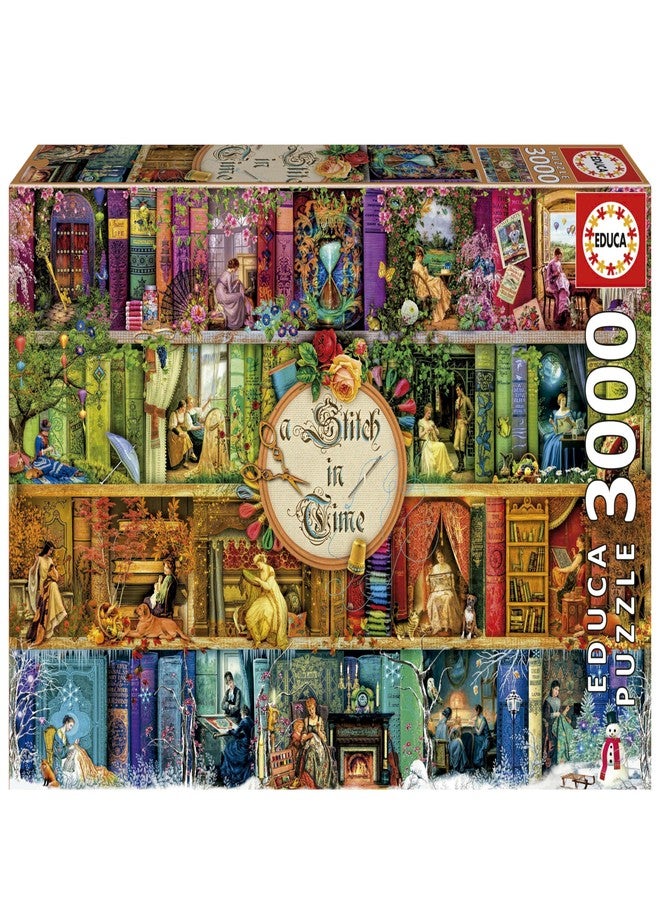 Educa - A Stitch in Time | 3000 Piece Puzzle for Adults. Measurements: 47,24" x 33,46". Includes Lost Part Service | from 14 Years Old (19946) - Image 1