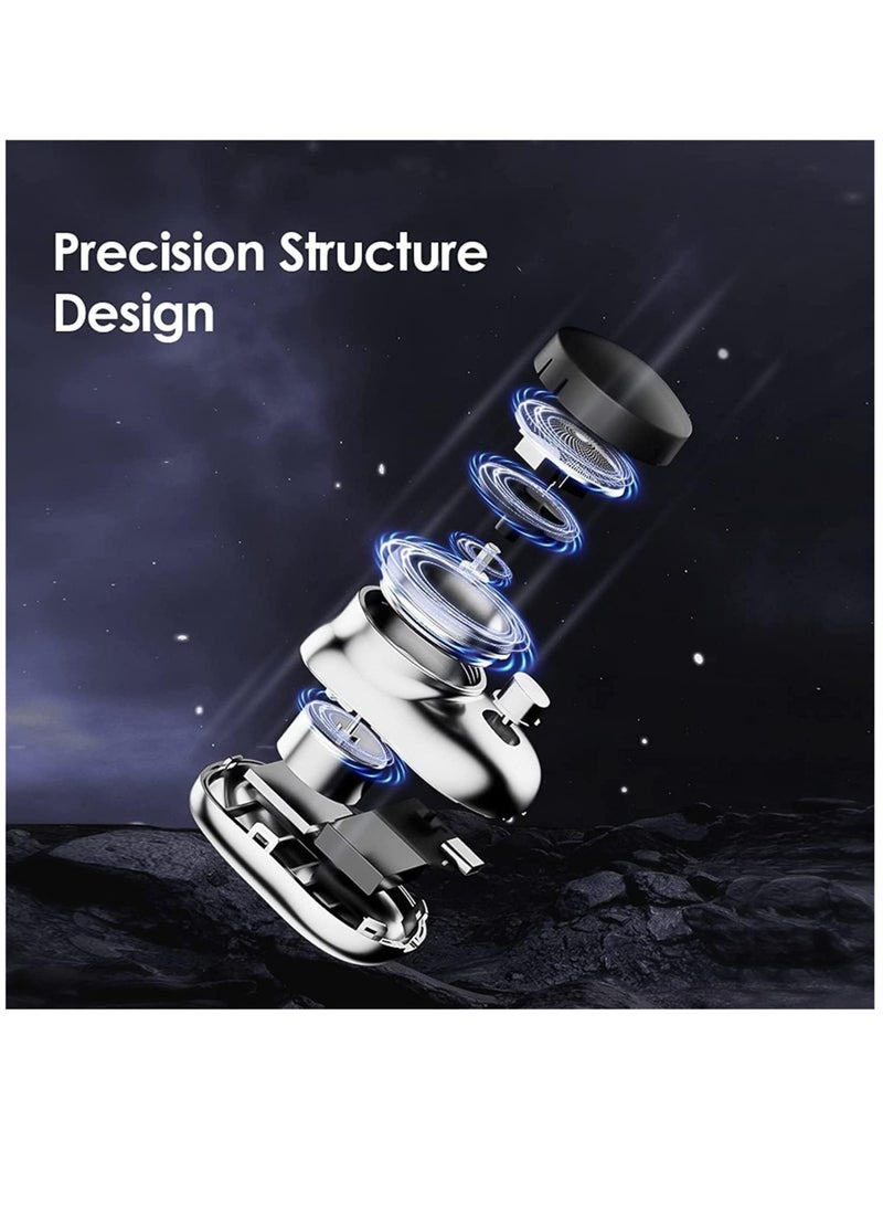 ELTRAZONE Mini & Portable Electric Shaver, New Pocket Portable Electric Shave, Magic USB Mini Shaver Electric Razor For Men, Rechargeable Travel Razors For Men Electric Shaver For Shaving Face(Blue) - Image 5