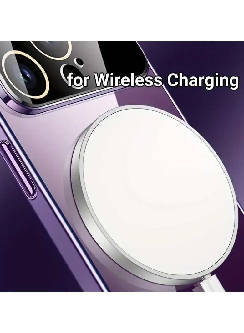 smart vision Magnetic case for iPhone 14 Pro Max 6.7" Compatible with the MagSafe wireless charger,that are resistant to shocks and scratches,Deep Purple - Image 2