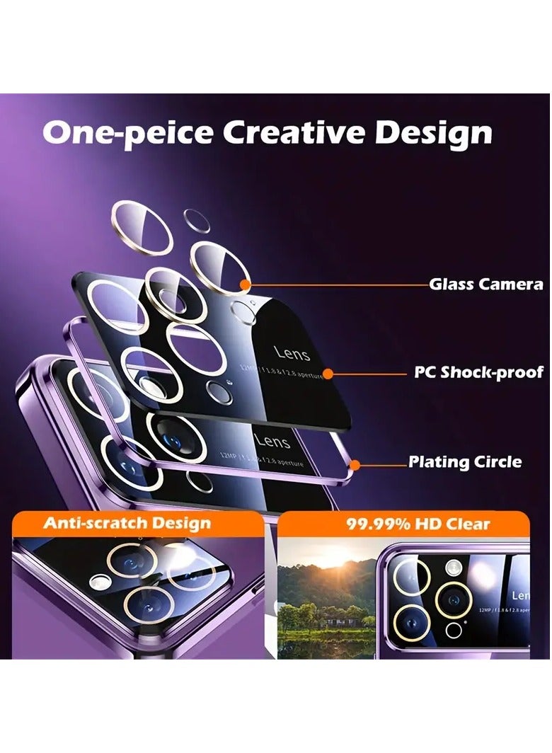 smart vision Magnetic case for iPhone 14 Pro Max 6.7" Compatible with the MagSafe wireless charger,that are resistant to shocks and scratches,Deep Purple - Image 3