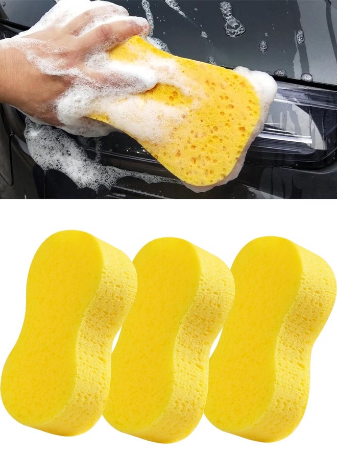 3PCS Car Wash Sponge, Car Sponges for Washing,Car Accessories Large Sponges for Cleaning,Automotive Cleaning Supplies,Suitable for Most Cars,Boats,RVs,Motorbikes - Image 1