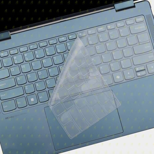 RAYA Silicone Keyboard Cover for Lenovo ideapad Slim3 & Slim5 14inch Laptops | Keyboard Cover for Lenovo IdeaPad Flex 5 & Yoga 7i 2-in-1 / Lenovo V14 Laptops (Transparent) - Image 3
