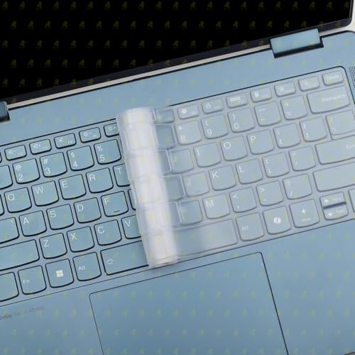 RAYA Silicone Keyboard Cover for Lenovo ideapad Slim3 & Slim5 14inch Laptops | Keyboard Cover for Lenovo IdeaPad Flex 5 & Yoga 7i 2-in-1 / Lenovo V14 Laptops (Transparent) - Image 4