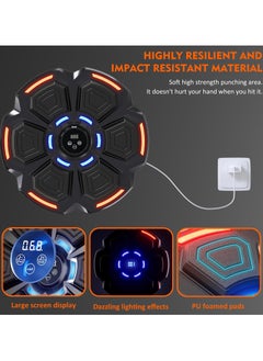 ASIV Music Boxing Machine for Adults, Bluetooth Music Punching Machine with Gloves, Electronic LED Boxing Machine Wall Mounted Music, 9 Modes & 9 Speeds, Home Indoor Workout Trainer Equipment  - Image 5