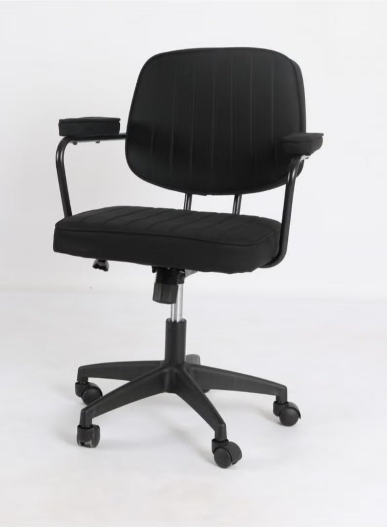 Creative Ergonomic Computer Office Chair with Adjustable High Back, Fabric Swivel Office Chair with Armrests - Image 2