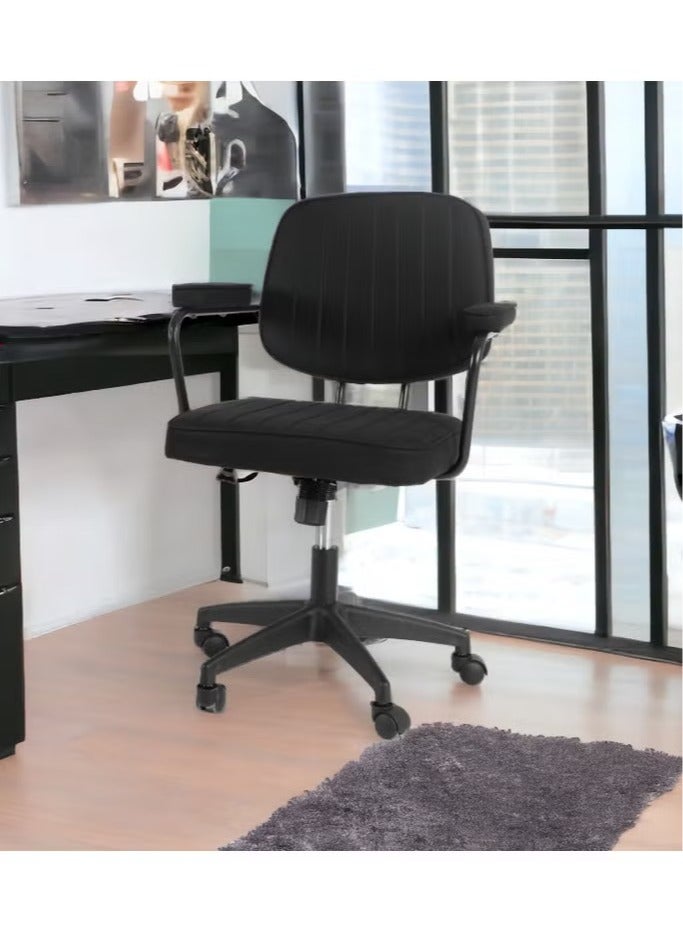 Creative Ergonomic Computer Office Chair with Adjustable High Back, Fabric Swivel Office Chair with Armrests - Image 4