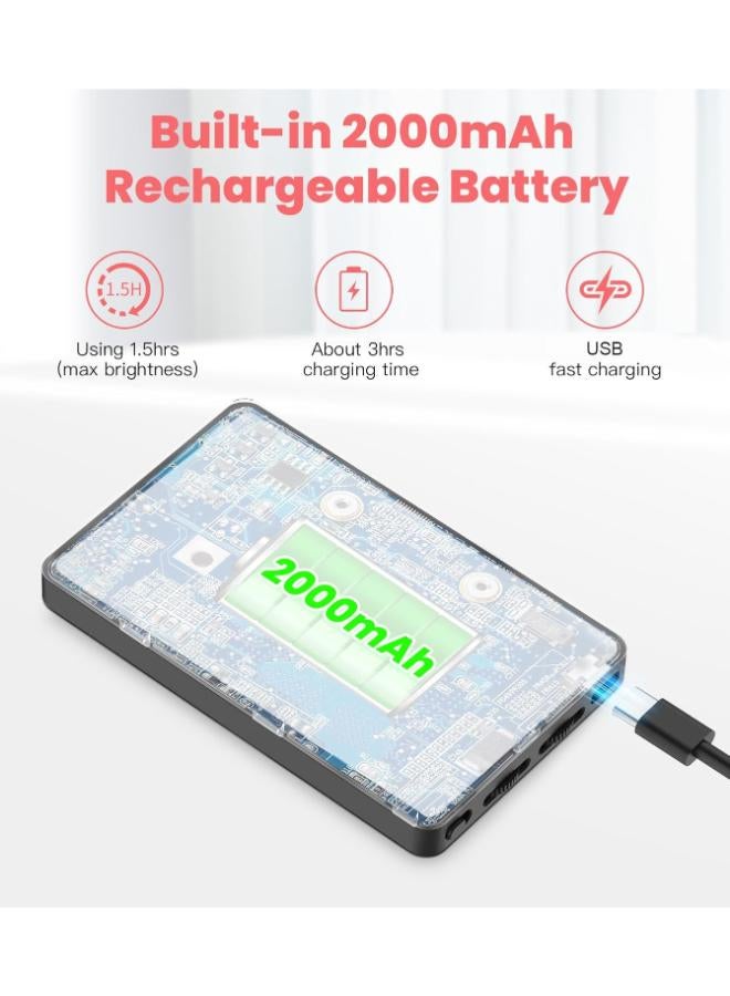 Portable Rechargeable Light  with Clip For Cameras & Mobiles - Image 2