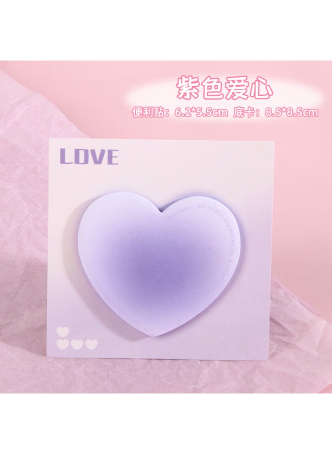 HELPS Colorful Blush Halo Gradient Sticky Notes Customized Special-shaped Heart Strong Sticky Note Paper Stickers Sticky Notes N Times - Image 1