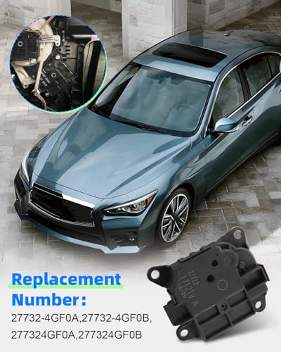 JUQAFY Air Mix Actuator Left Side Fit for Infiniti Q50 2014-2022, HVAC Heater Blend Door Actuator Replace 27732-4GF0A 27732-4GF0B, No White Clip Included - Image 5
