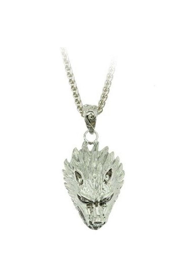5esha - Men's Chain With A Metal Wolf Pendant - Image 1