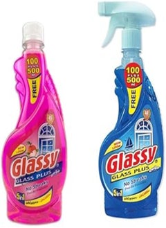Glassy Glassy set of 2 liquid glass & window cleaners, 600 ml 