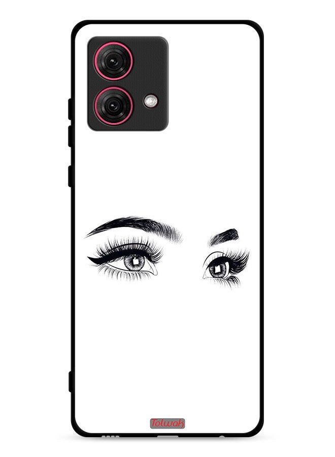 Tolwak Motorola Moto G84 5G Protective Case Cover Eyes Art  - Image 1