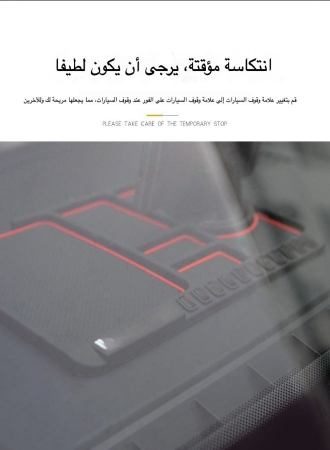 Multipurpose Anti-Slip Mat Car Dashboard Mat For Car Dashboard Silicone Mobile Phone Holder Multifunction Instrument Panel Storage Pad Temporary Parking Number Plate Washable Mat