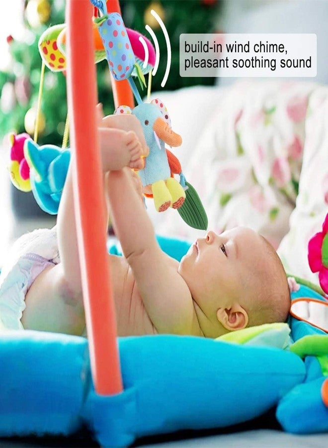 Slipps Baby Toys for 0 3 6 9 12 Months, Soft Hanging Crinkle Rattle Sensory Learning Toy Infant Newborn Stroller Car Seat Crib Travel Activity Wind Chime with Teether (Colorful Animal) Pack of 4 - Image 3