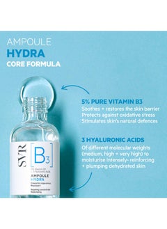 SVR SVR [B3] Concentrate Hydra Plumping Face Serum With Niacinamide And 3 Types Of Hyaluronic Acid. Moisturize, Visibly Plumps And Reduces The Appearance Of Fine Lines. Fragrance Free Care, 1 Fl.oz.  - Image 3