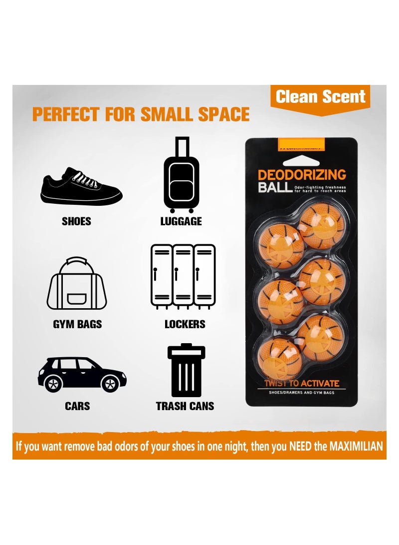 Zikra Professional Shoe Deodorizer Balls, Shoe Fresheners Balls, Foot Odor Eliminator, Odor-Fighting Freshener for Neutralizing Odor and Refreshing Sneaker, Wardrobe, Bags for Boys and Men, Teenage(12 Pack) - Image 5