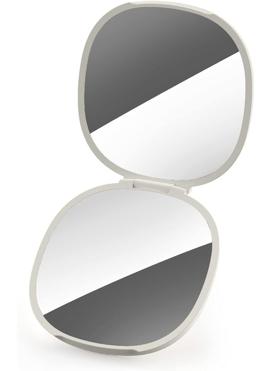 Joseph Joseph - Joseph Joseph 75006 Viva Magnifying Compact Cosmetic Mirror 1x/3x, Shell - Image 1