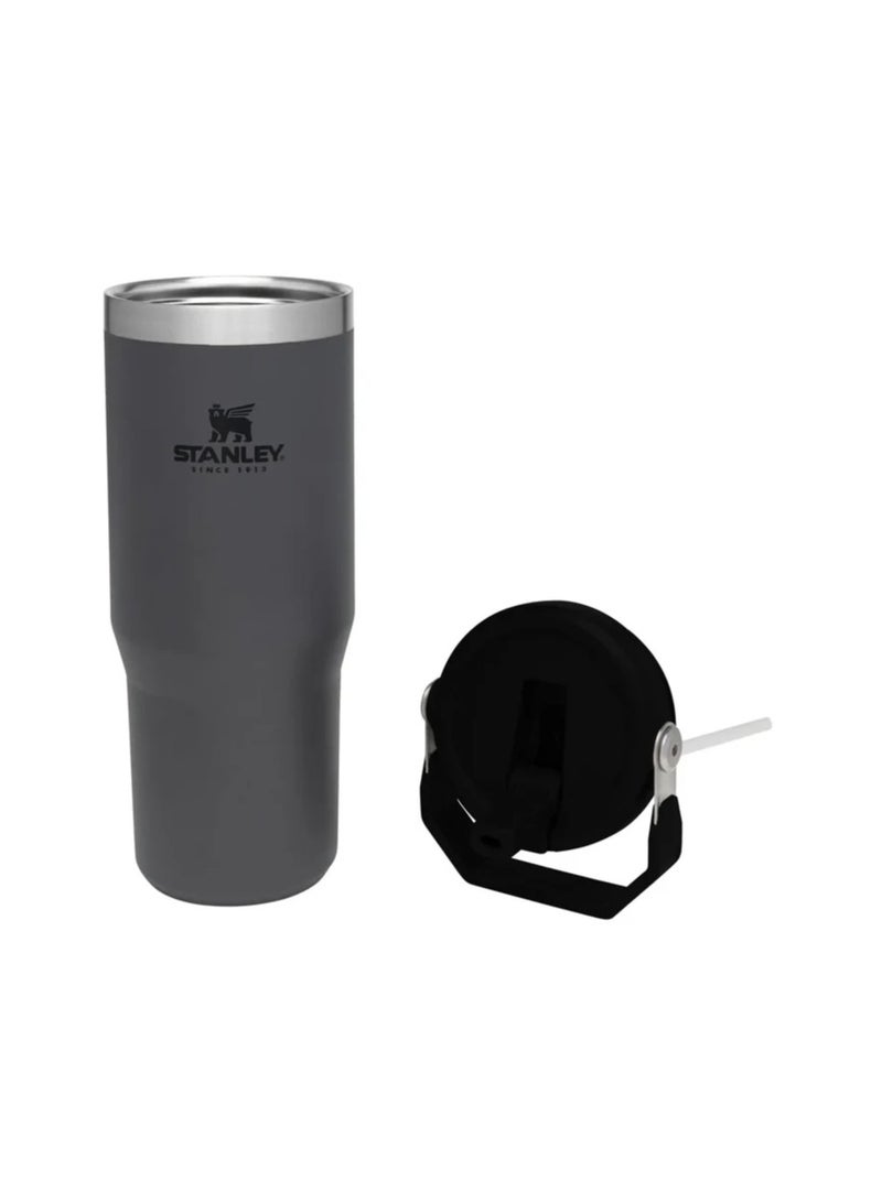 STANLEY IceFlow 30 oz Stainless Steel Tumbler with Leak-Resistant Flip Straw - Vacuum Insulated Water Bottle for Home, Office, or Car, Keeps Drinks Cold for 12 Hours, Black Color - Image 3