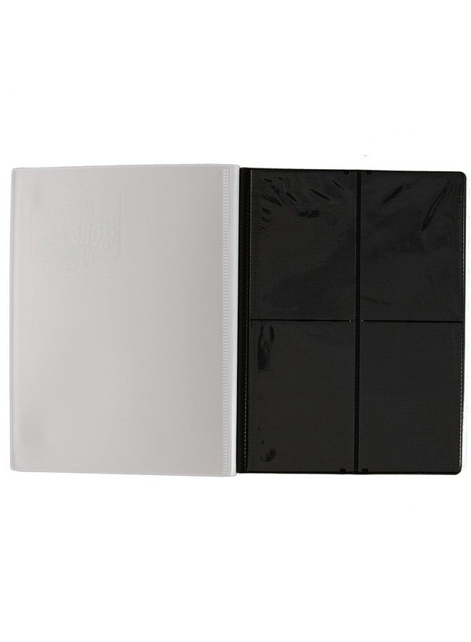 Monster Binder - 4 Pocket Trading Card Album - Matte White (Anti-theft Pockets Hold 160+ Yugioh, Pokemon, Magic the Gathering Cards)