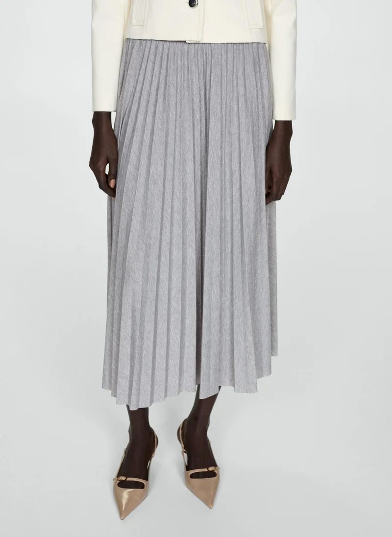 مانجو Pleated Long Skirt