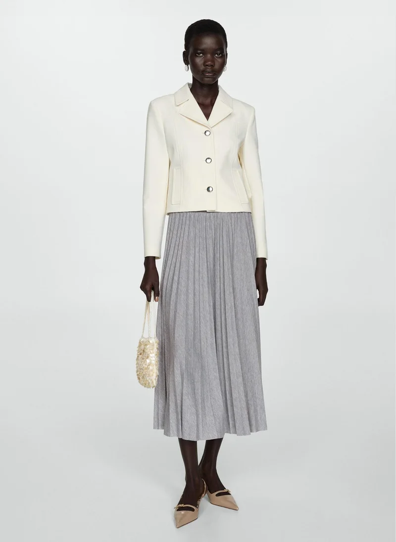 مانجو Pleated Long Skirt