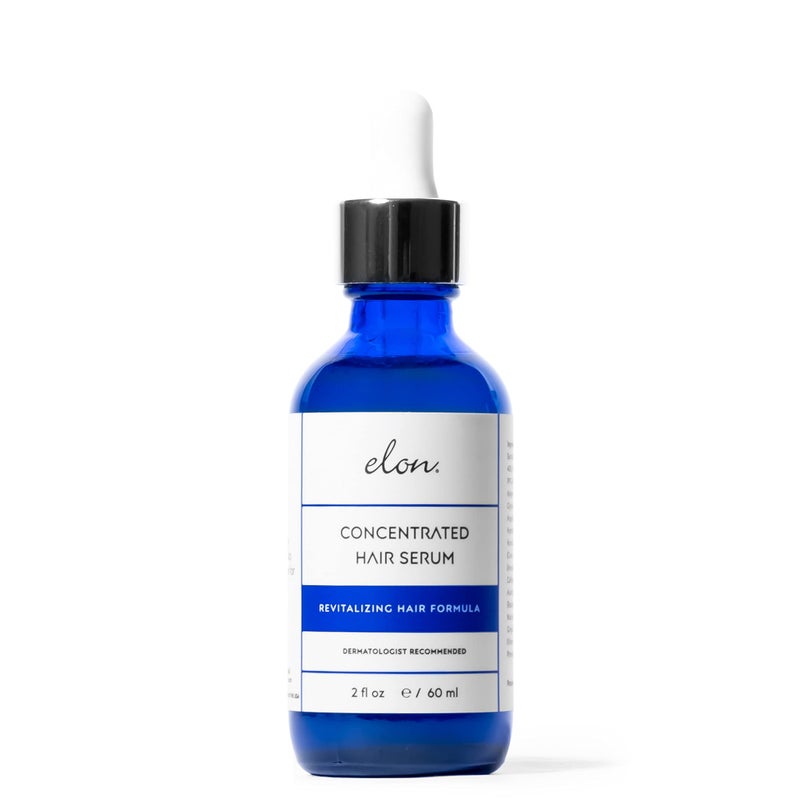 سيروم إيلون المركز لنمو الشعر - سيروم لفروة الرأس لتجديد الشعر - قوة إضافية - مانع DHT - خالي من البارابين - 2 أونصة سائلة