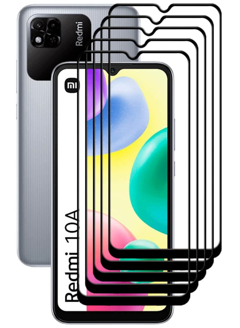 ACLIX 5 Pieces Antistatic ESD Dustproof Premium Quality High Definition Tempered Glass Screen Protector Designed For Xiaomi Redmi 10A - Image 1