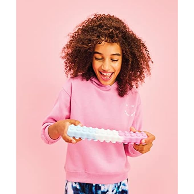 iscream Fidget Fun 10" 3D Popper Bar for Calm and Focus - Pink and Blue Ombre - Image 4
