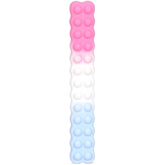 iscream Fidget Fun 10" 3D Popper Bar for Calm and Focus - Pink and Blue Ombre - Image 2