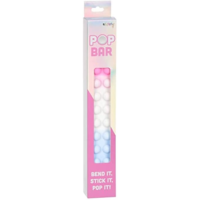 iscream Fidget Fun 10" 3D Popper Bar for Calm and Focus - Pink and Blue Ombre - Image 3