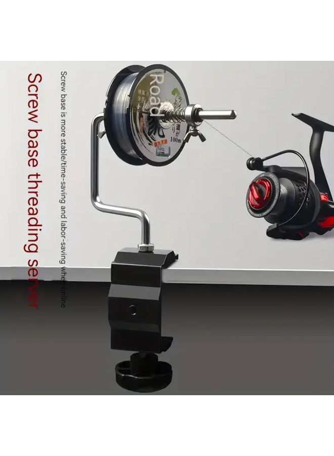 Black Base Screw Version Detachable Fishing Line Reel Adjustable Stable Winder Removable Accessory - Image 2