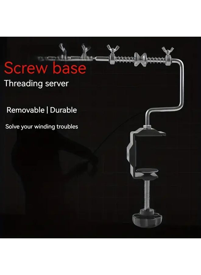 Black Base Screw Version Detachable Fishing Line Reel Adjustable Stable Winder Removable Accessory - Image 3