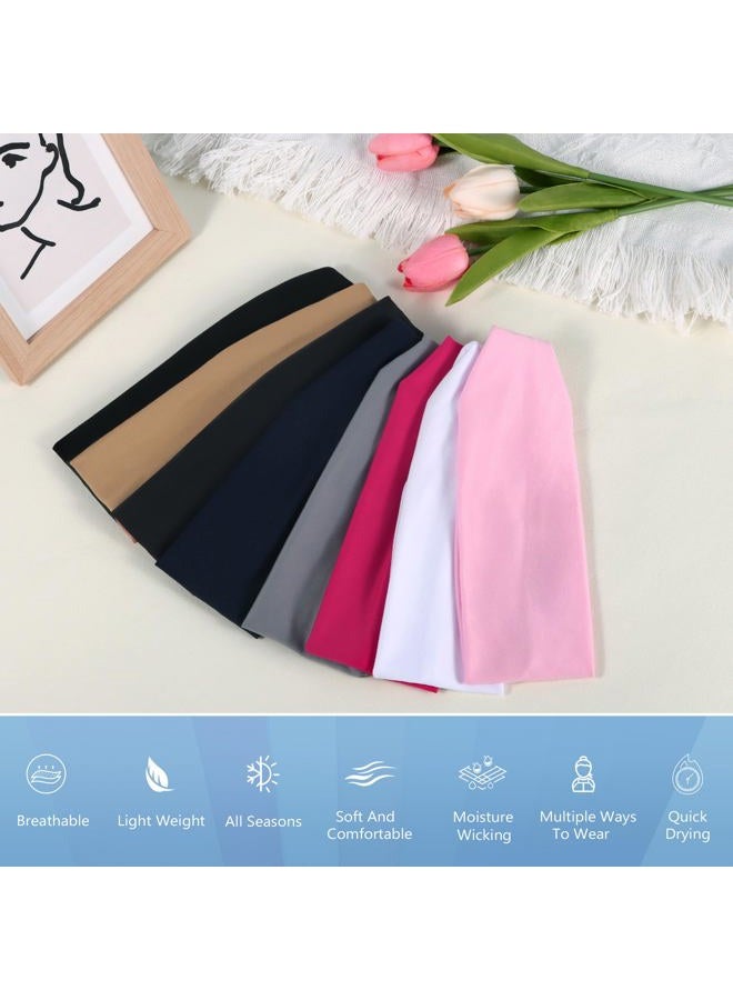 Ztomine Headbands for Women – 8 Pack Wide Elastic Hair Bands, Soft Stretchy Non-Slip Sweatbands for Workouts, Yoga, Washing Face & Daily Wear - Image 5