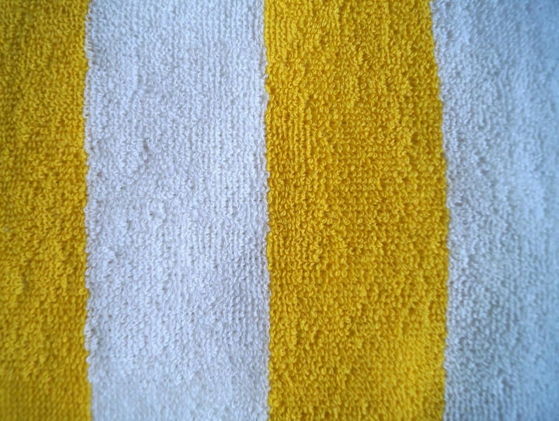 Vissage Yellow White Cabana Plush Pool Towel 750gms 90CM180CM - Image 4