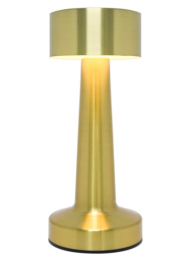 Lsgddm Cordless LED Table Lamp, 3-Levels Brightness Metal Desk Lamp,3 Color Touch Control Rechargeable Lamp, Ideal Bedside Lamp for Nightstand, Bedroom, Living Room - Image 1