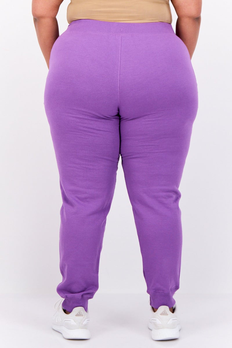 Champion Women Plus Size Outdoor Sweatpants, Violet - Image 3