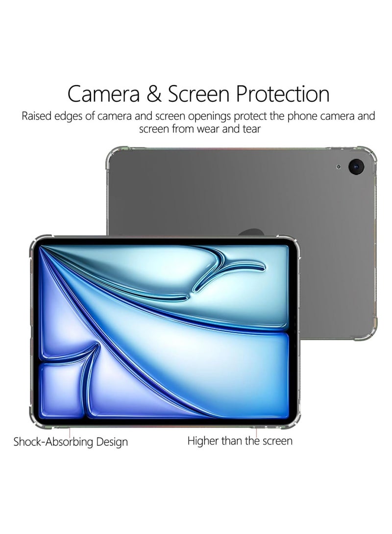 DUSALA Case for iPad Air 13 inch (2024), Corner Protection Clear Back Shell Shockproof Cover, Soft Flexible Ultra Thin TPU Protective Cover for iPad Air 13 (M2) 2024 - Image 5