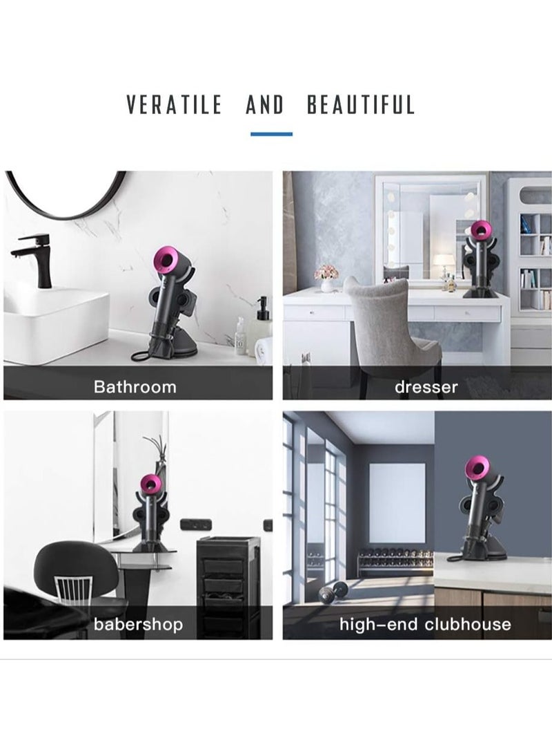 Generic Hair Dryer Holder for Dyson Supersonic Carbon Steel Bracket Bathroom Organizer Hairdryer Care Tool  - Image 2