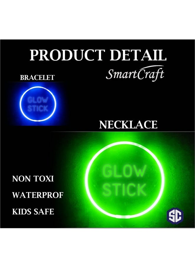 Smartcraft Smartcraft Glow Stick Light Up Toys Glow Stick Bracelets Mixed Colors Party Favors Supplies Tube Plastic Multicolor Pack of 100 (Diwali Glow Sticks)  - Image 2