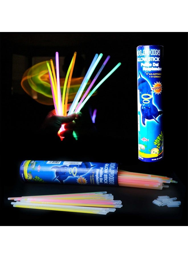 Smartcraft Smartcraft Glow Stick Light Up Toys Glow Stick Bracelets Mixed Colors Party Favors Supplies Tube Plastic Multicolor Pack of 100 (Diwali Glow Sticks)  - Image 1